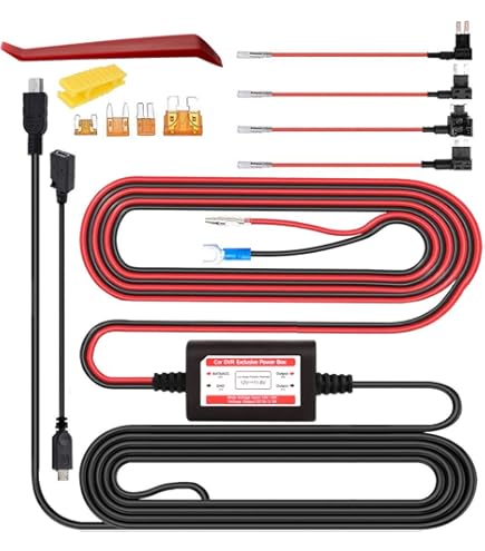 Kit Cablaggio OBD Per Dash Cam Con USB Tipo C, 12-24V A 5V/3A, Protezione Bassa Tensione E Modalità Parcheggio