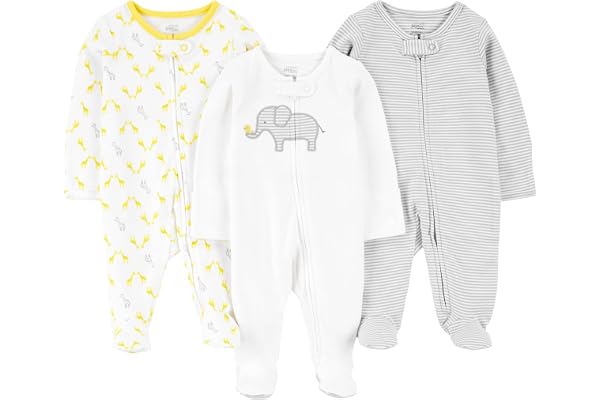 Simple Joys by Carter's Baby-Boys 3-Pack Sleep and PlayFootie