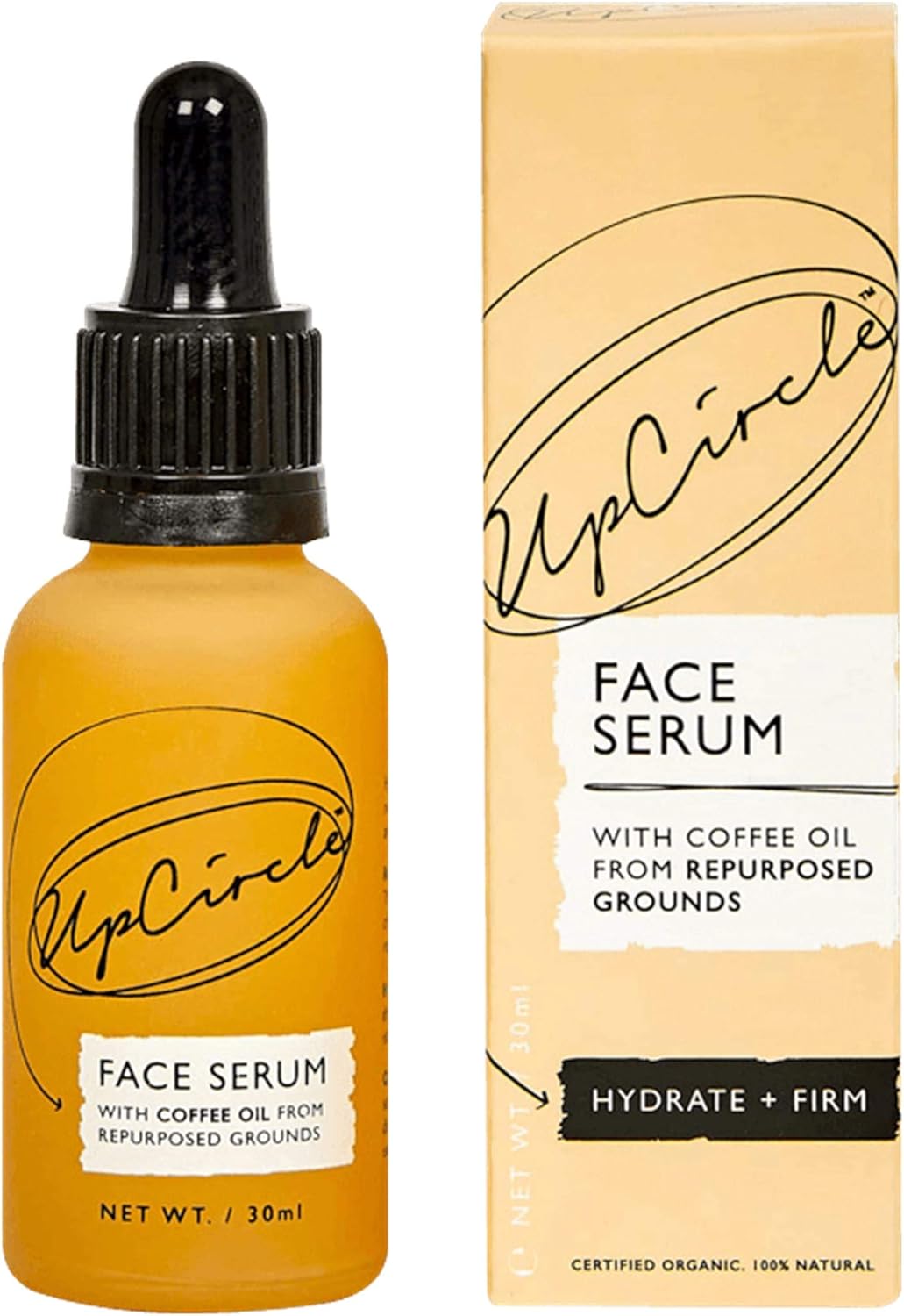 UpCircle Organic Face Oil With Coffee, Rosehip + Jojoba 30ml, Natural Hydrating Facial Oil, Vitamin C