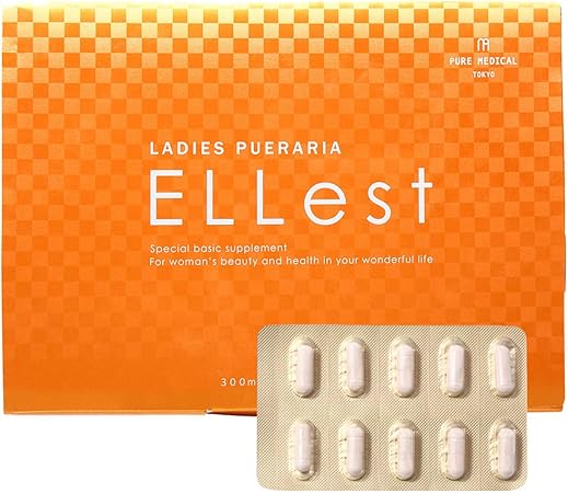 Amazon レディーズプエラリア エレスト 30粒 約1ヶ月分 美容サプリ プエラリア粉末含有加工食品 高品質 高純度のプエラリア 乳酸菌 プラセンタ ピュア メディカル プラセンタ