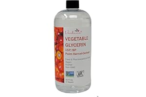 Verdana Vegetable Glycerin from Palm Kernel – Food Grade USP Glycerine with No Soy – Pure Glycerin for Food, Skin, Hair, DIY Soap & Cosmetics – Gluten-free, Non-GMO, Kosher – 32 Fl Oz