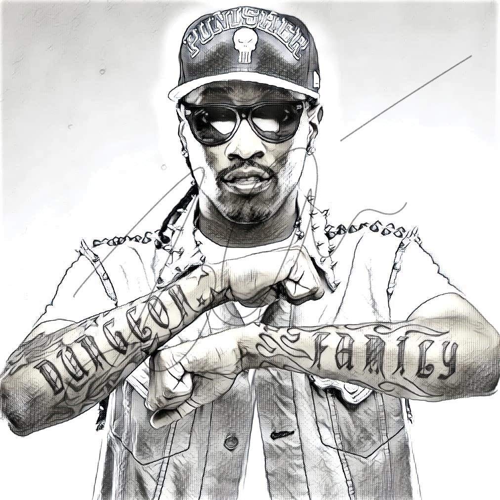 Amazon Com Future Sketch Drawing Print Poster Hand Drawn Pencil