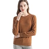 Chanyarn Women's 100% Pure Cashmere Sweater 2025 Fall Winter Crew Neck Long Sleeve Warm Soft Knitted Pullover