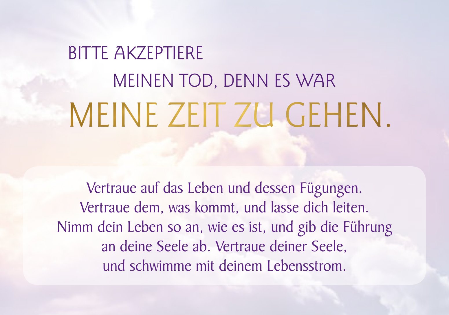 Jenseitsbotschaften Was Dir Eine Geliebte Seele Noch Sagen Mochte