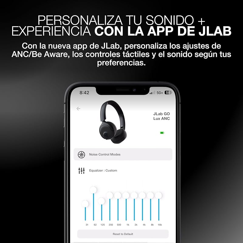 Go Lux ANC Auriculares Bluetooth - Cancelación Ruido, Grafito