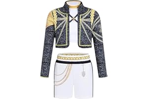 Generic Demon Costume Kids Dance Group Anime Cosplay Costume Kpops Performance Outfits Halloween Christmas Stage Wear