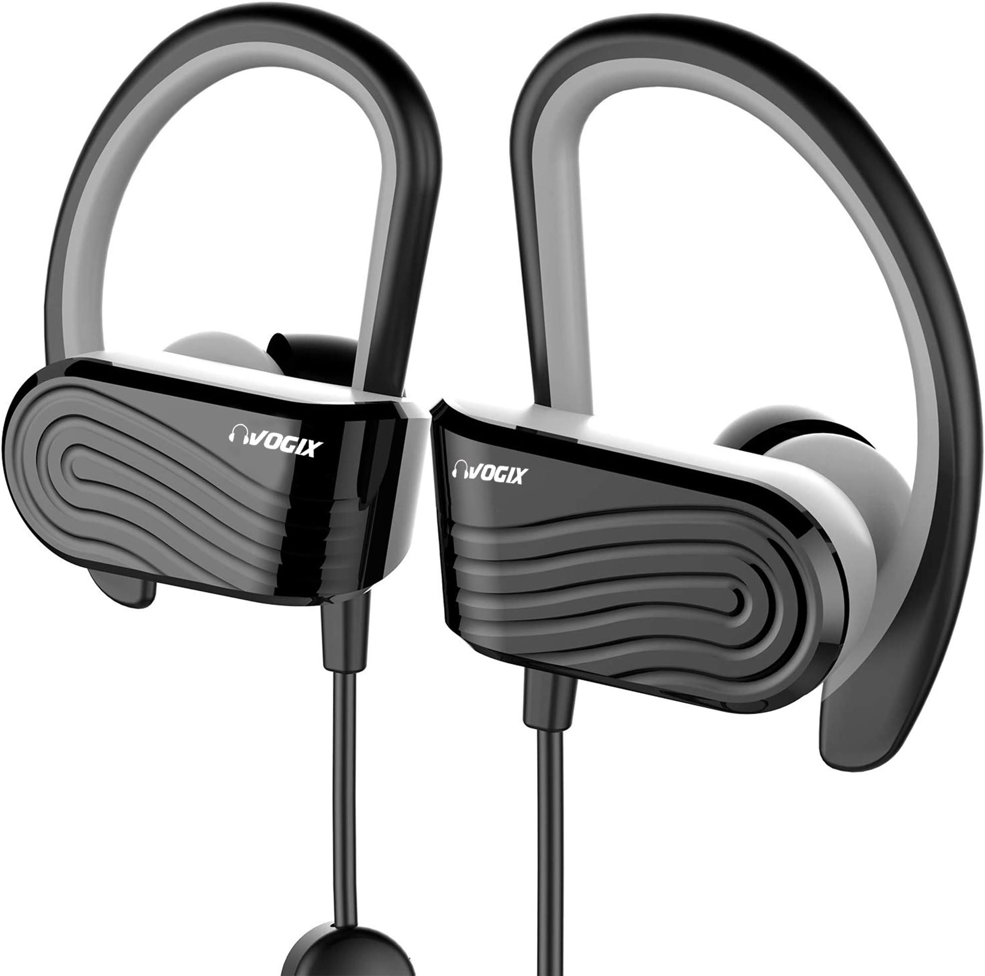 Vogix® Smasher H01 Sporty Bluetooth Wireless Headset with Mic (Black)