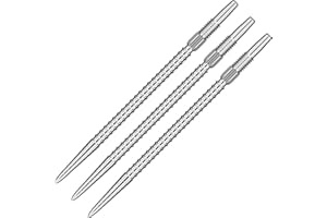 TARGET Darts Swiss Point Dart Points, Chrono (3 Pack Set of Tips) 26MM/30MM/35MM/40MM – Gold/Silver/Black | Change Dart Points, Swiss Storm Points, Professional Darts Accessories