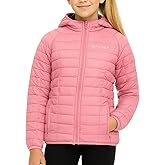 Spyder Girls Puffer Jacket with Hood Packable, Girls Winter Coats, Lightweight Ski Snow Outerwear