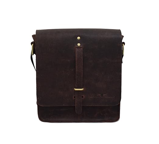 Urban Forest Tyrion Leather 5.4 Ltrs Brown Messenger Bag