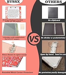 3 Ring Binder 1 Inch, Three Ring Binders Organizer