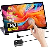 GeeekPi 7 inch Capacitive Touchscreen for Raspberry Pi, HDMI Monitor IPS 1024X600 LCD Display with Dual-Speaker for Raspberry