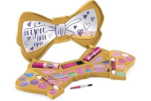 Peppa Pig CRA-Z-ART Shimmer N Sparkle Bow Beautiful Compact Makeup Kit for Kids, Washable and Non-Toxic, Birthday Gift for Gi