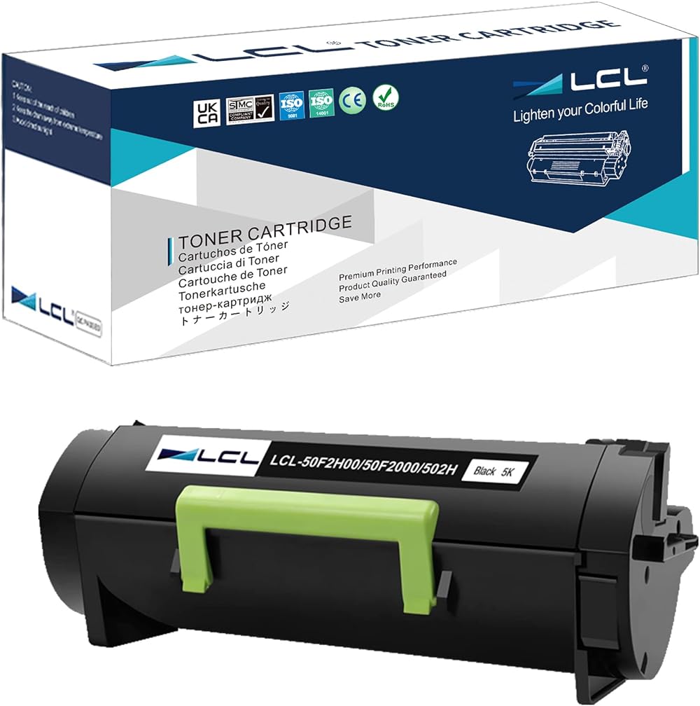 LCL 50F2H00 Black Toner Cartridge 5000 Pages for Lexmark MS310 MS410 MS510 MS610