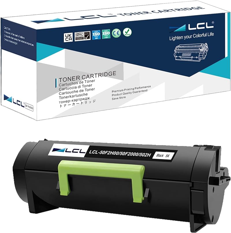 LCL 50F2H00 Black Toner Cartridge 5000 Pages for Lexmark MS310 MS410 MS510 MS610