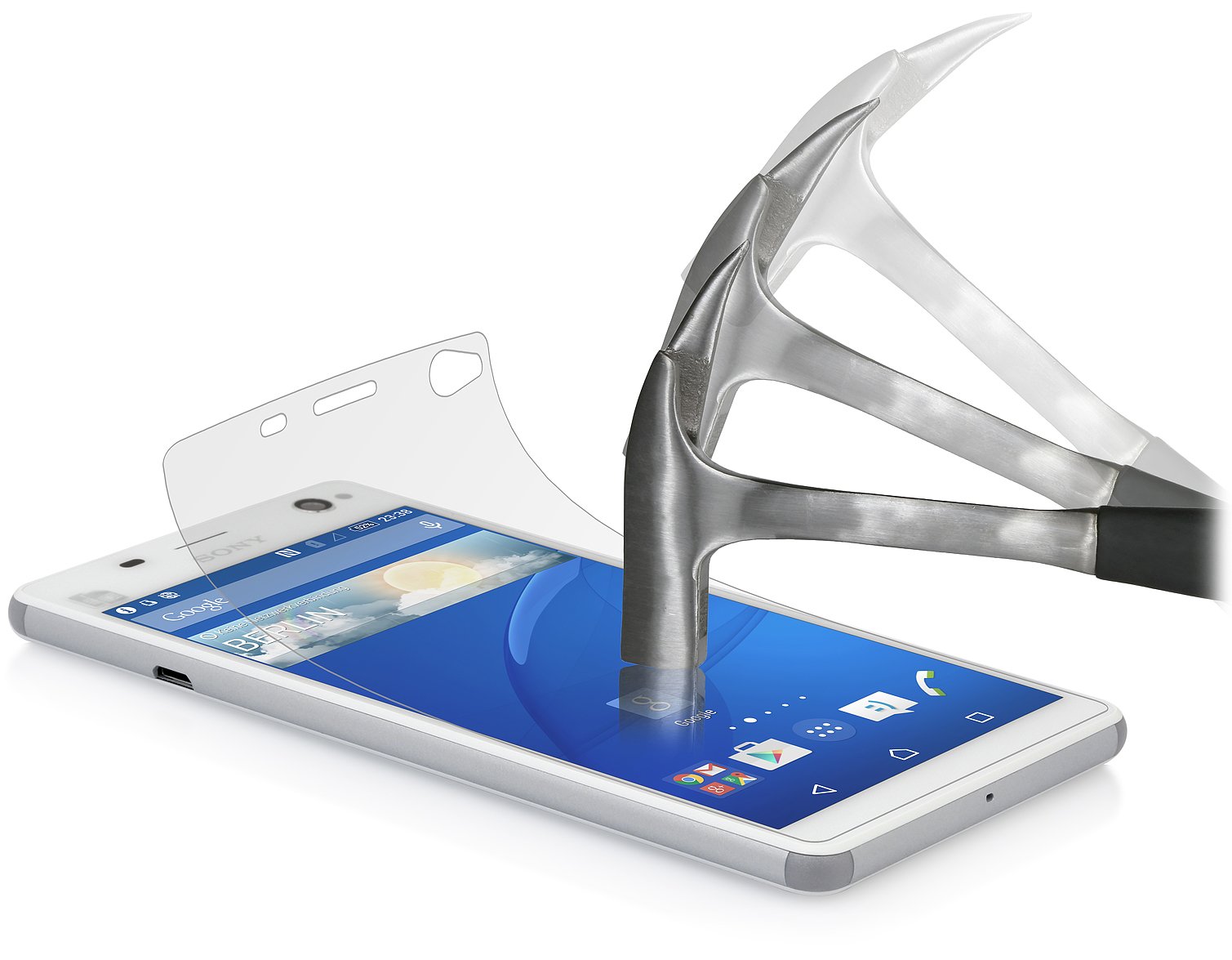 StilGut 2 x Tempered Glass Screen Protector for Sony Xperia C4