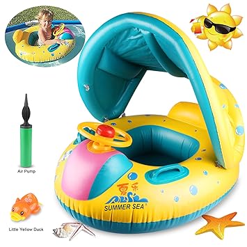 Emooqi Bébé Siège De Piscine Flotteur Piscine Bébé Gonflable