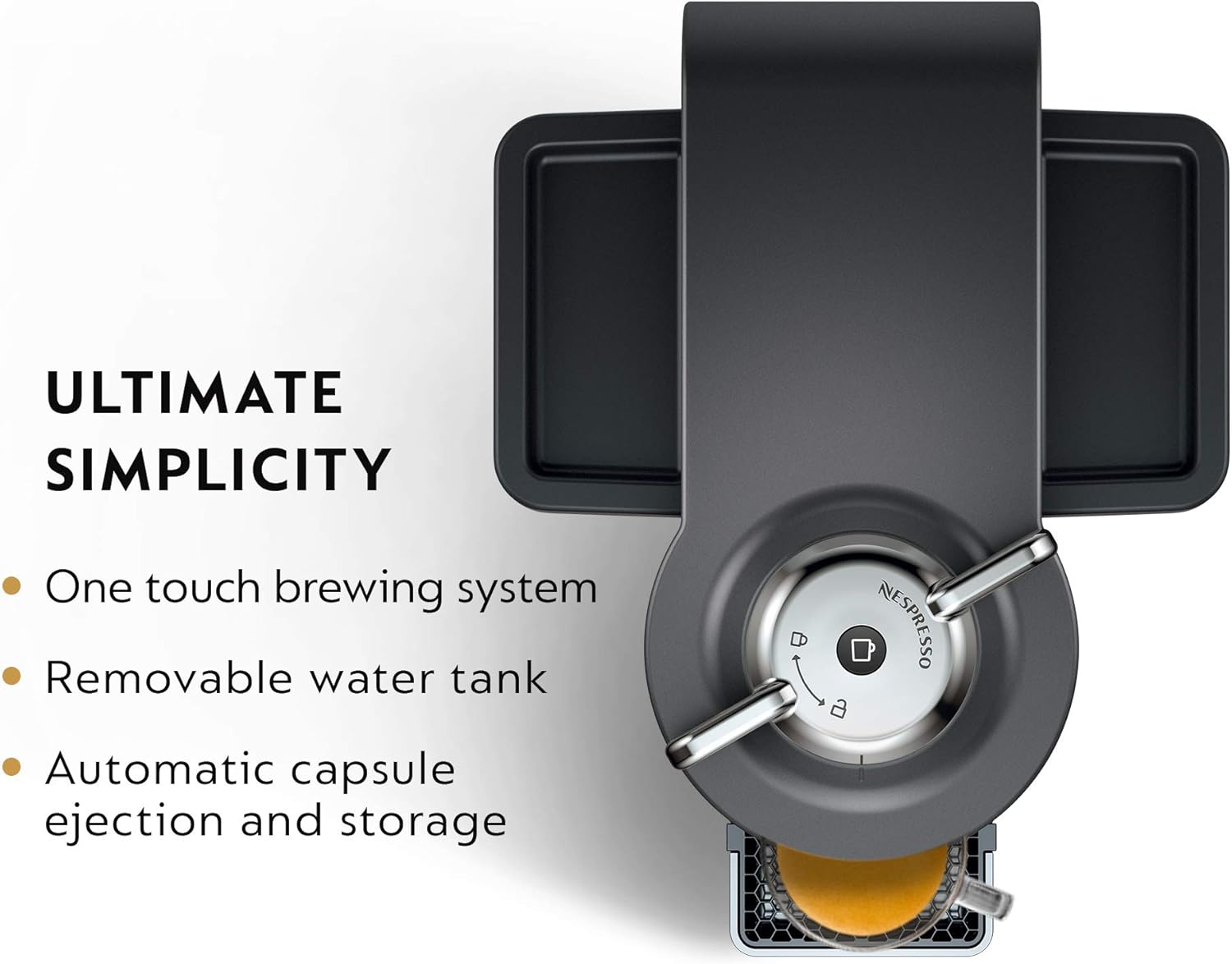 Nespresso Vertuo Coffee and Espresso Machine Bundle with Aeroccino Milk Frother by De'Longhi Graphite Metal: Kitchen & Dining