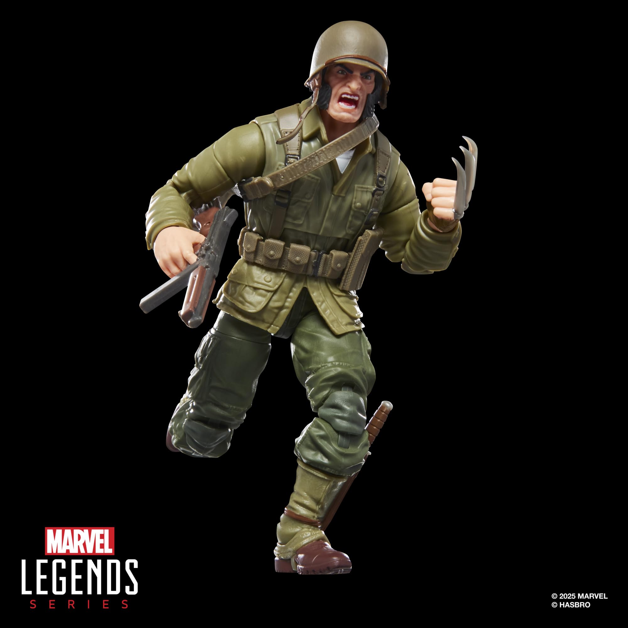 Marvel Legends Series Wolverine (WWII Logan), X-Men Comics Collectible 6-Inch Scale Action