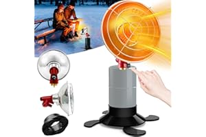 STAROCEAN Upgraded Propane Heater, 6500BTU Portable Propane Heater for Camping Tent Heater, Single Tank Top Propane Heater, Safe Propane Tent Heater, Small Propane Heater for Outdoor (Fuel not included)