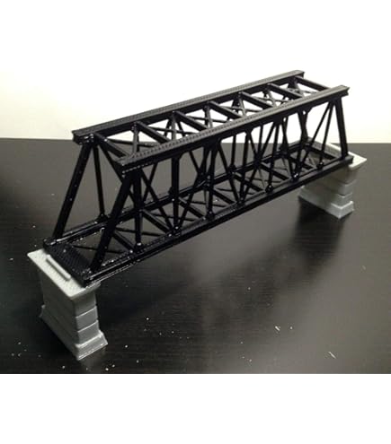 Atlas HO 888 Code 100 18 Through Truss Bridge Kit, Black