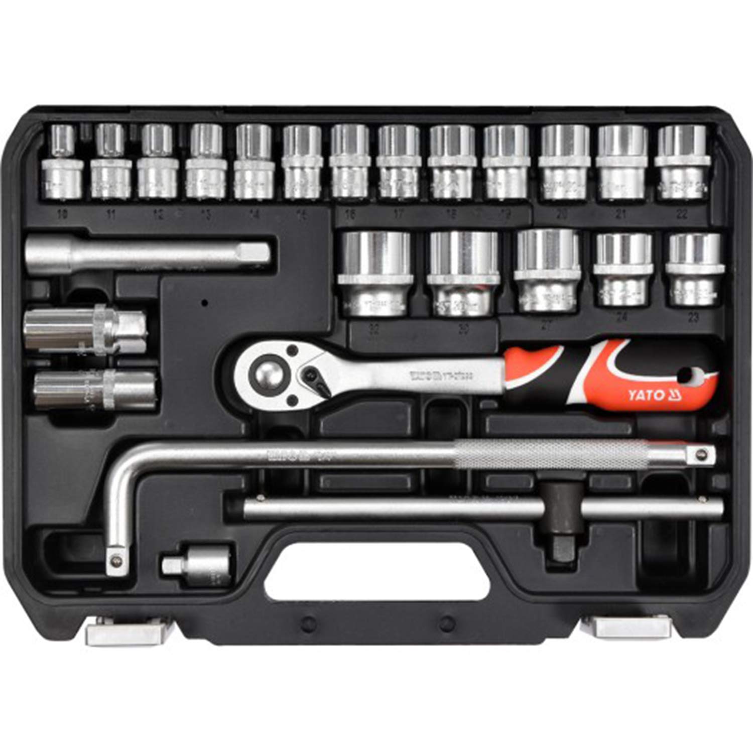 Yato Professional 1/2 Inch Socket Set 25 Pcs As Drive System (38741)