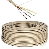 PremiumX Telefonkabel 2x2x0,6mm J-Y(ST) Y 50m Verlegekabel rund Telefonleitung 4 Adern - günstig