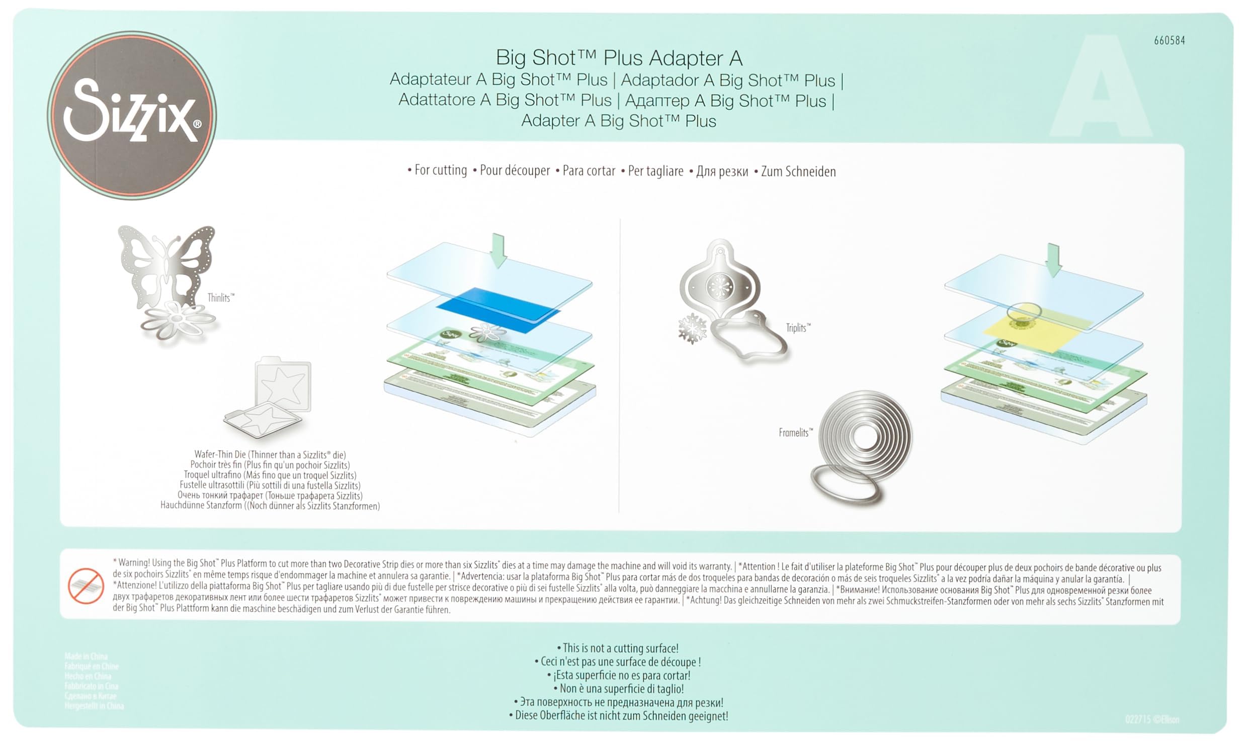 Sizzix Big Shot Plus Standard Adapter Pad A 660584