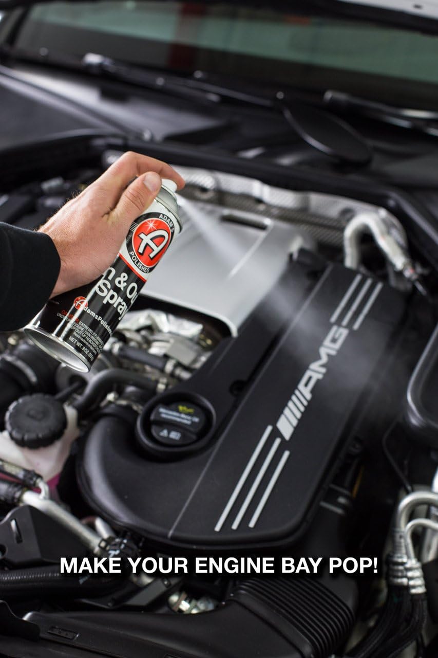 engine compartment cleaning service on Amazon Com Adam S In And Out Spray Car Wash Detail Spray Non Foaming Low Gloss Coating Deep Shine For Plastic And Trim Good For Hard To Reach Areas Watermelon Scent 1 Pack Automotive