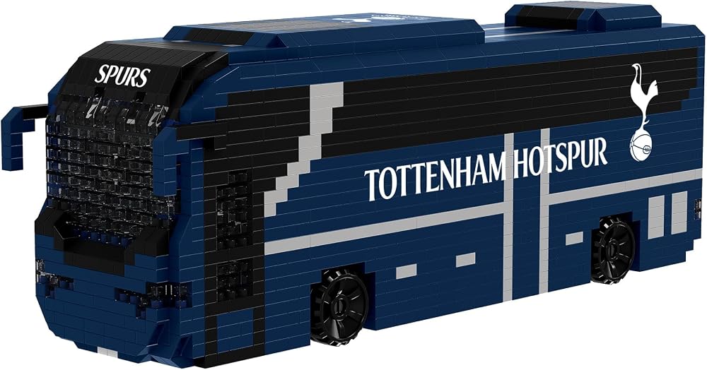 FOCO Tottenham Hotspur BRXLZ 3D Coach Toy Model 1347 Pieces Ages 12+
