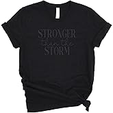 Love in Faith | Stronger Than The Storm | Graphic Print Christian Shirts | Faith-Based Apparel | Unisex