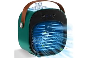 VEEST Portable Air Conditioners Rechargeable, 5200mAh Mini Air Conditioner, Personal Air Cooler with 3 Speeds, Small Desk Air Conditioner for Bedroom, Office, Outdoor, Camping