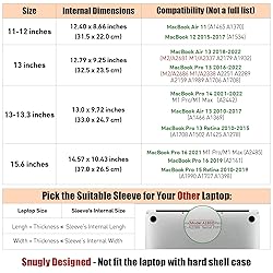 Allinside 15-16" Laptop Sleeve Compatible with