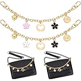 Waydress 2 Pcs Bag Charms for Handbags, Purse Chain Strap Extender with Clasp for Womens, Christmas Stocking Stuffers Gifts, Shoulder Crossbody Accessories Charm Decoration