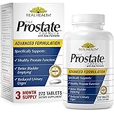 Real Health The Prostate Formula - Prostate Supplements for Men, Prostate Health, Prostate Relief, Saw Palmetto for Men, Prostate Vitamins - 270 Count