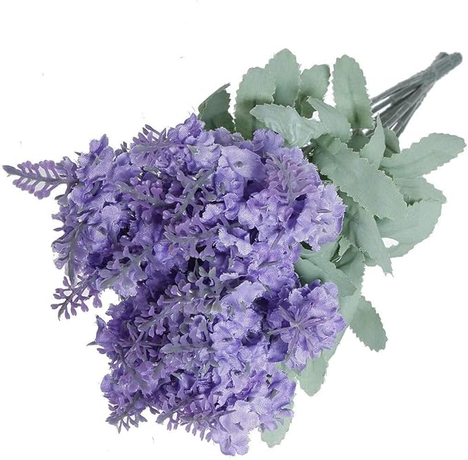 Guanan Artificial Lavender Silk Flowers Artificial Bulk