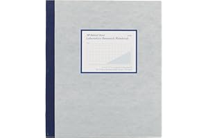 Blueline Laboratory Research Notebook, 4x4 Quad-Ruled, 100 Carbonless Numbered Sets, 11" x 9-1/4", Grey (B43644)
