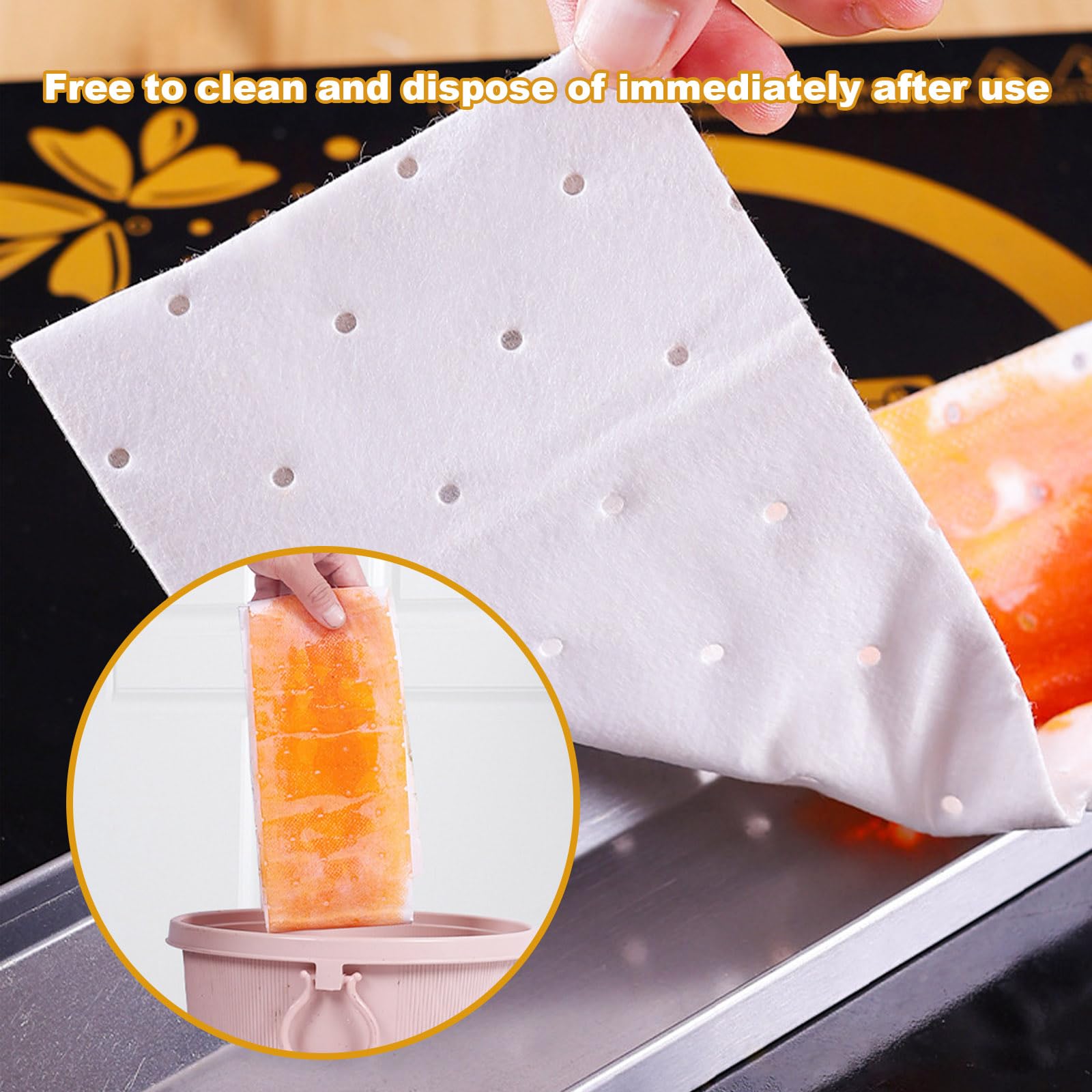 20pcs Range Hood Filter Paper Hood Grease Filters Range Hood Oil Absorbing Cotton Nonwoven Fabric Flame Retardant Material Oil Proof Sheets