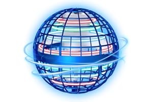 BADHACK 2025 Flying Orb Ball Toy - Cool Novelty Gift Hover Ball Galaxy Boomerang Hand Drone Magic Floating Ball Orbit Mini Outdoor Fidget Toy for Kids Boys Girls Teens - (Blue)