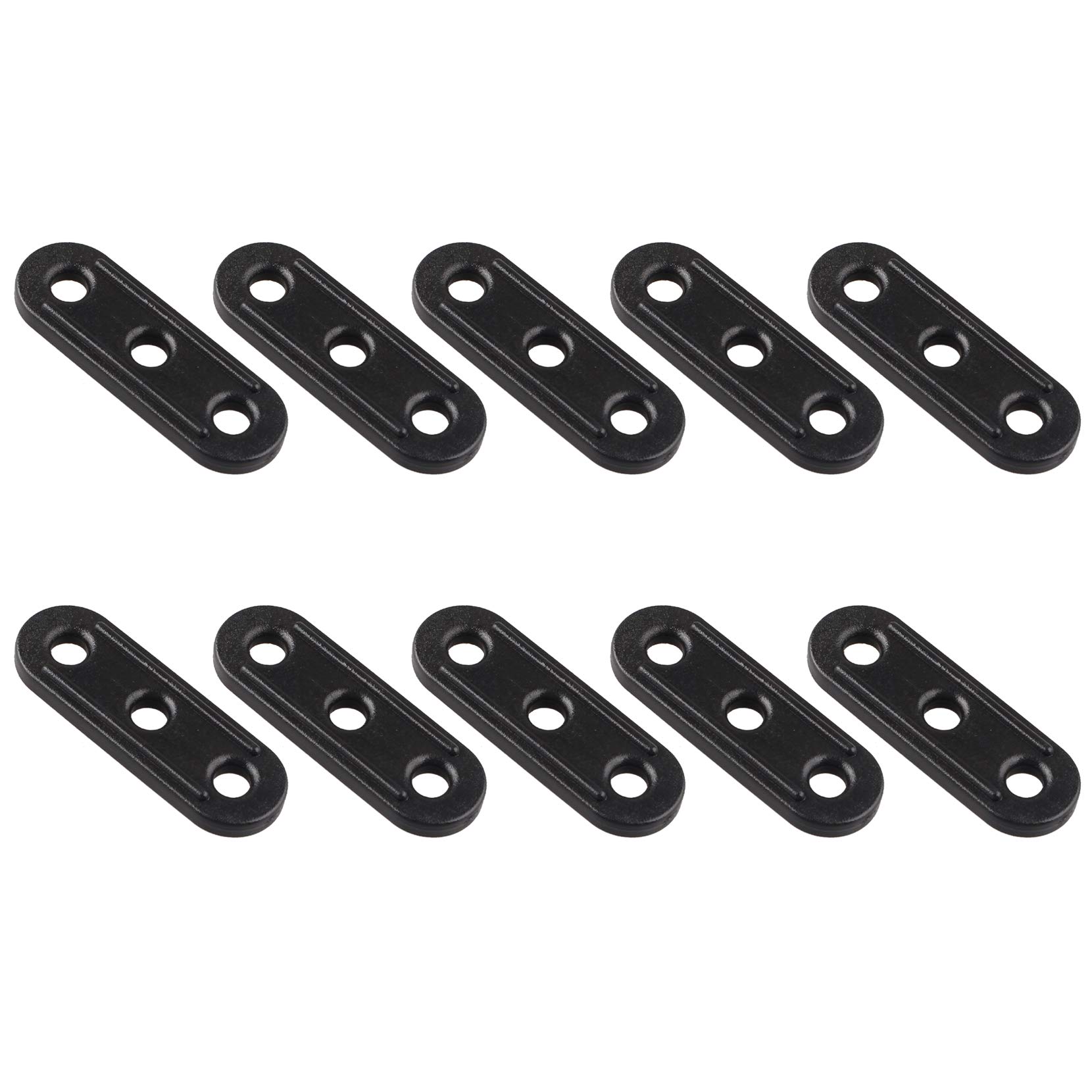 Futheda 10Pcs Tent Rope Fastener 3-Hole Guyline Tensioner Lock Cord Rope Adjustment Buckle for Camping, Hiking, Backpacking, Picnic Shelter, Outdoor Activity