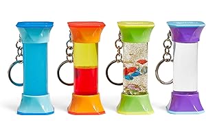 hand2mind Soothing Swirlers Sensory Tubes, Mini Fidget Keychains, Anxiety Relief Items, Calming Toys for Kids, Calm Down Corner Supplies, Quiet Fidgets for Classroom, Toddler Car Toys for Travel