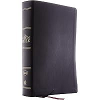 The NIV, Open Bible, Leathersoft, Black, Red Letter, Comfort Print