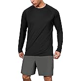 ODODOS Men's Quick Dry Long Sleeve Shirts UPF 50+ Sun Protection SPF Athletic Tops Workout Fishing T-Shirts