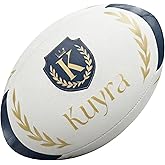 Kuyra Premium Rugby Ball Size 5 &ndash; Official Match &amp; Training Gear, Water-Resistant Super Grip, 3-Ply Construction, Durable Outdoor Youth Kids Adult Rugby Ball for Men Women