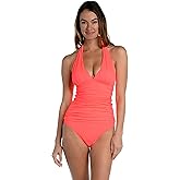 La Blanca Womens Island Goddess Halter Tankini Swimsuit Top