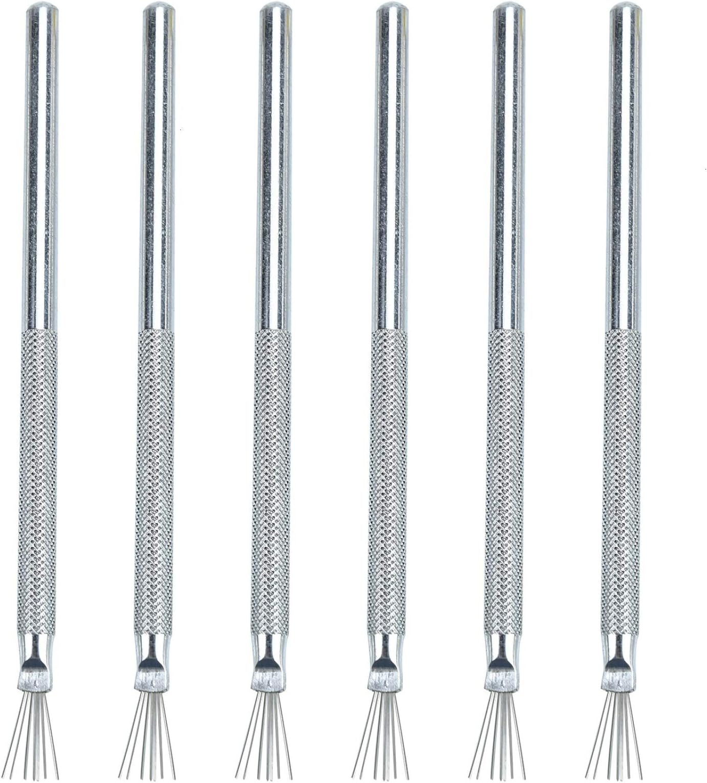 Timoo Feather Wire Texture Tool, 6 pcs Clay Needle Tools for Clay Pottery Sculpture