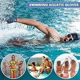 AMFUN Aquatic Gloves Webbed Swim Training Gloves M Navy Blue view 8