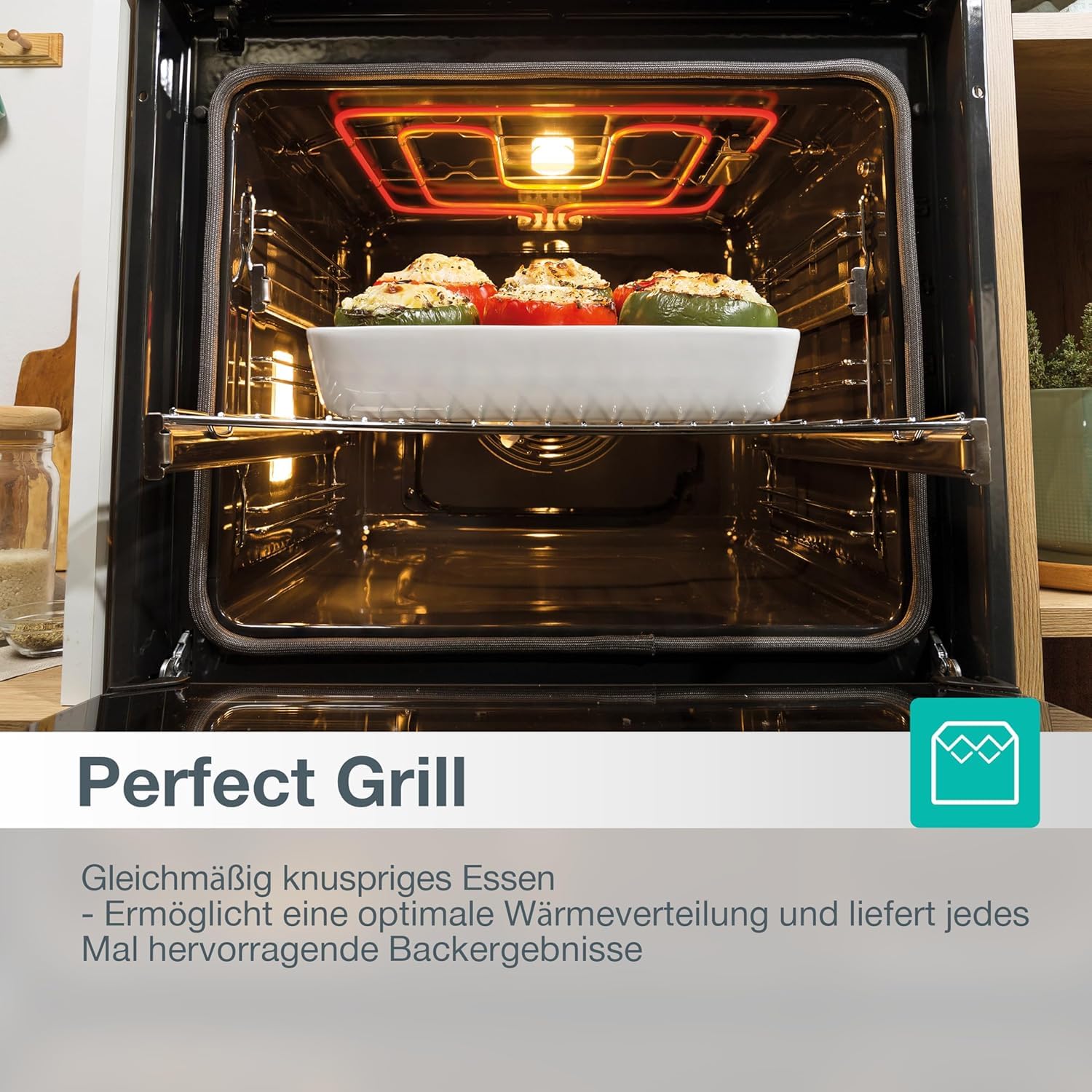 Gorenje OptiBake Advanced BPSA 6747 A08BG Einbau-Backofen / 77L / Heißluft / Pyrolyse / AutoBake / Touch Bedienung / Bratenthermometer / GentleClose & Open / SteamAssist / PizzaMode 300°C/ schwarz 8