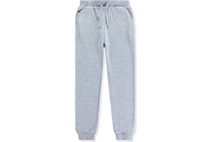 DOTDOG Kids Unisex Soft Brushed Fleece Pull-on Jogger Sweatpants Basic Casual Pants for Boys or Girls (3-12 Years)