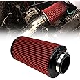 76mm 3" High Flow Round Tapered Cone Closed-Top Cool Air Filter - Foto 9